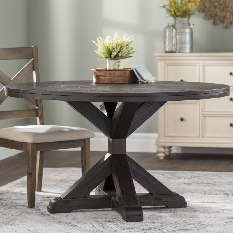fahey solid wood dining table